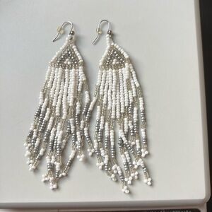 Elegant Beaded Fringe Earrings